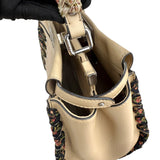 Pre-owned fendi-peekaboo-mini-handbag-beige-front