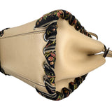 Pre-owned fendi-peekaboo-mini-handbag-beige-front