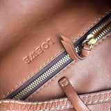 Pre-owned loewe-brown-leather-shoulder-bag-front