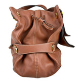 Pre-owned loewe-brown-leather-shoulder-bag-front