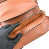 Pre-owned loewe-brown-leather-shoulder-bag-front