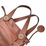 Pre-owned loewe-brown-leather-shoulder-bag-front