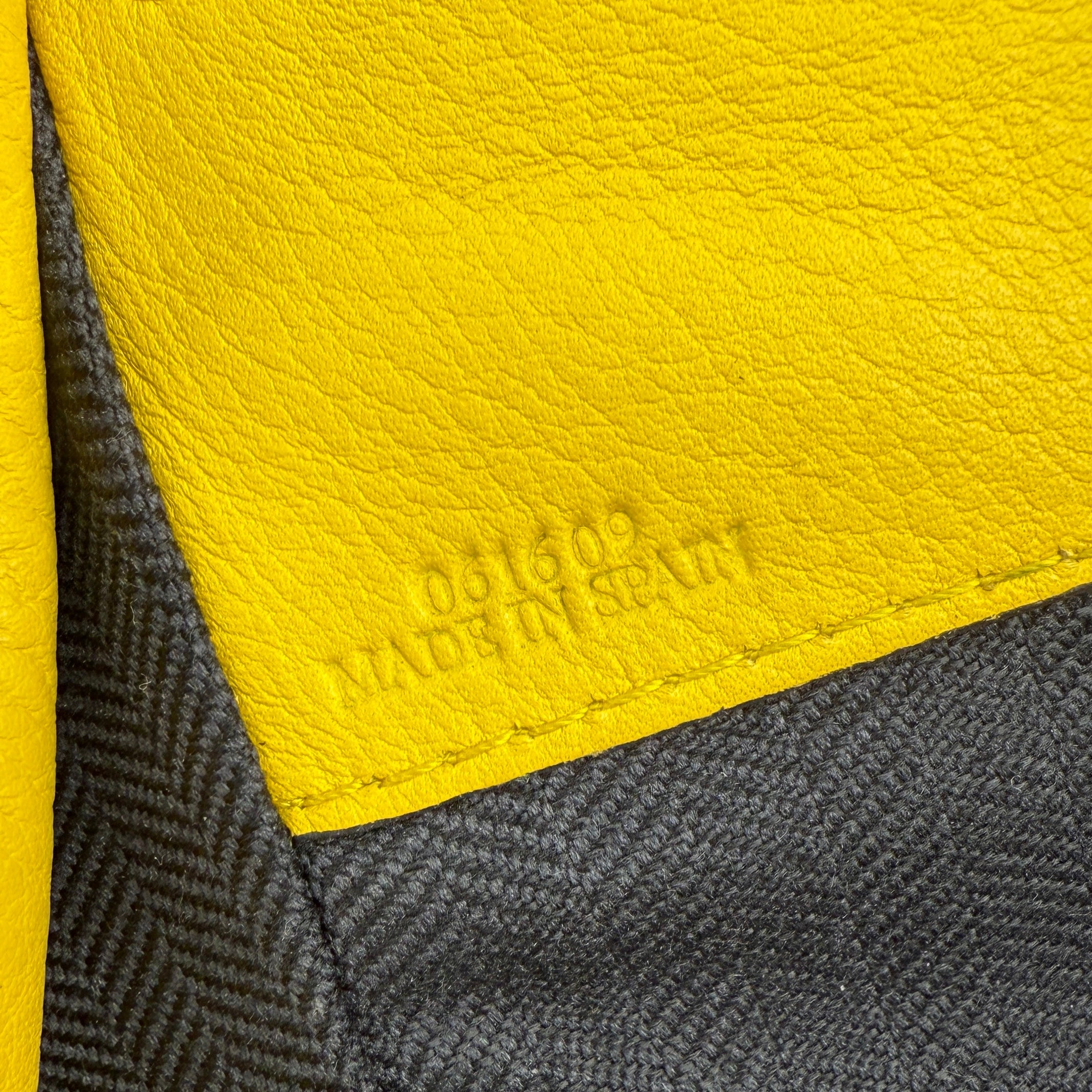 Pre-owned loewe-hammock-yellow-leather-front-view