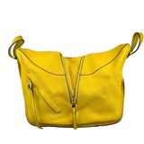 Pre-owned loewe-hammock-yellow-leather-front-view