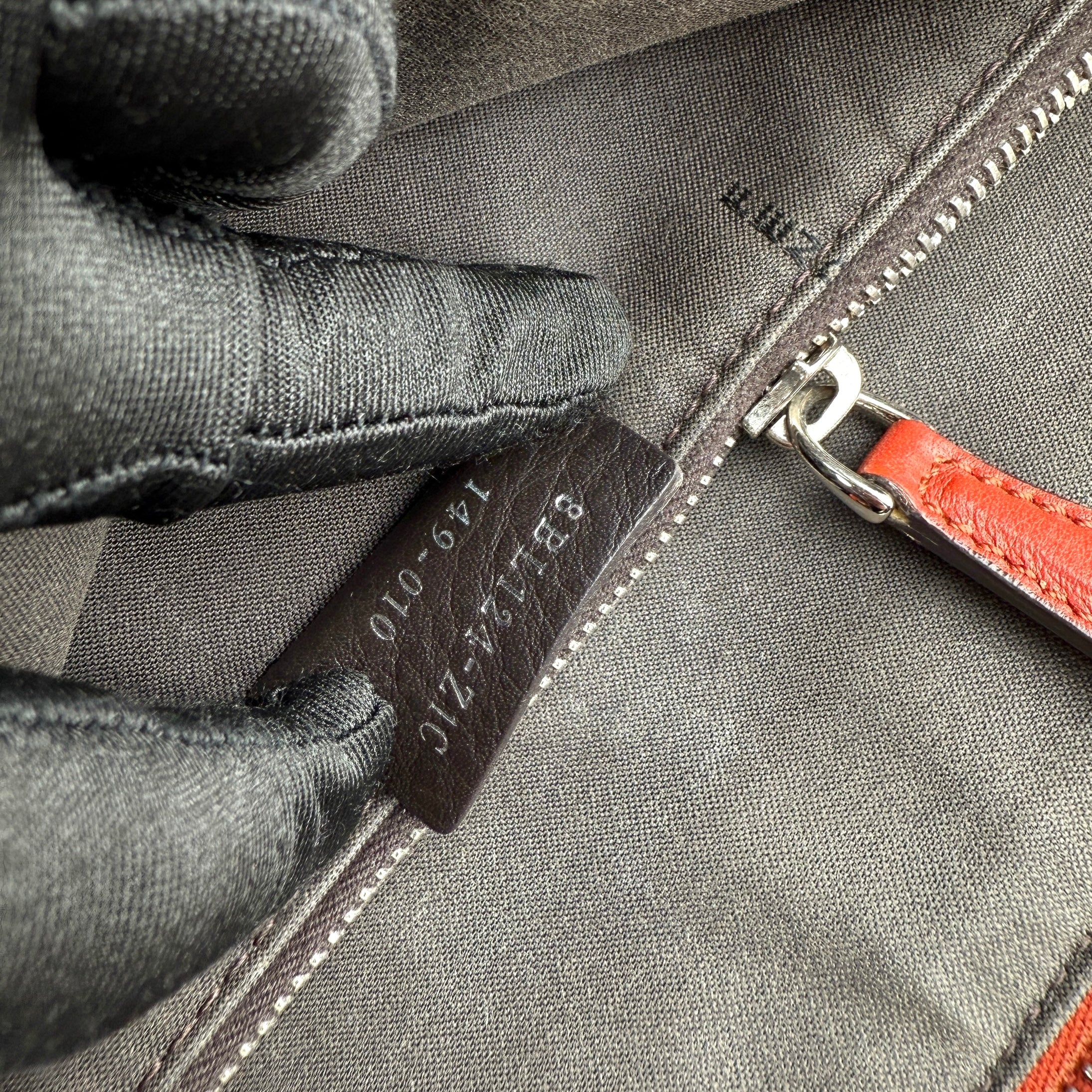 Pre-owned fendi-by-the-way-tricolor-calfskin-front-view