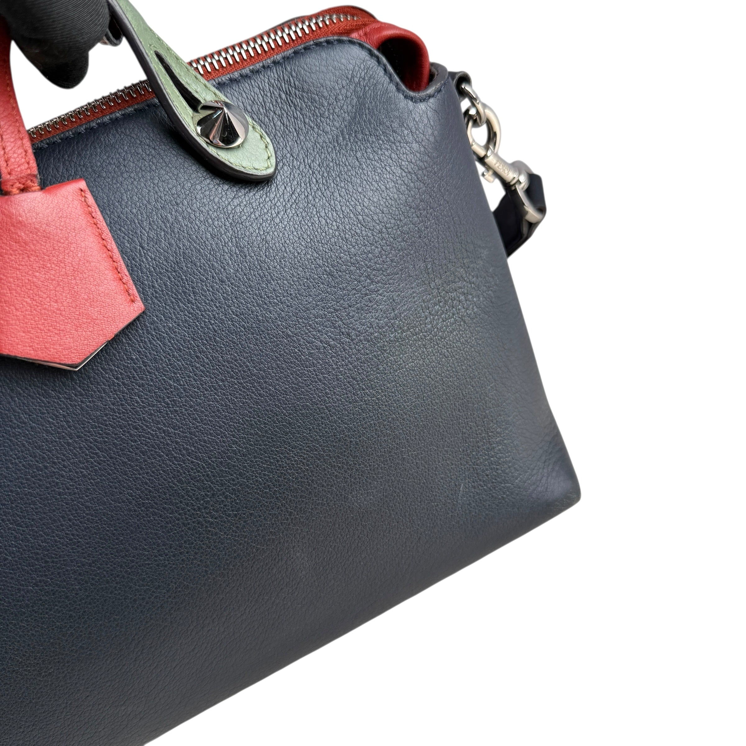 Pre-owned fendi-by-the-way-tricolor-calfskin-front-view