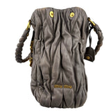 Pre-owned miu-miu-argilla-matelasse-tote-front-view