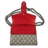 Pre-owned gucci-dionysus-small-beige-red-back-view