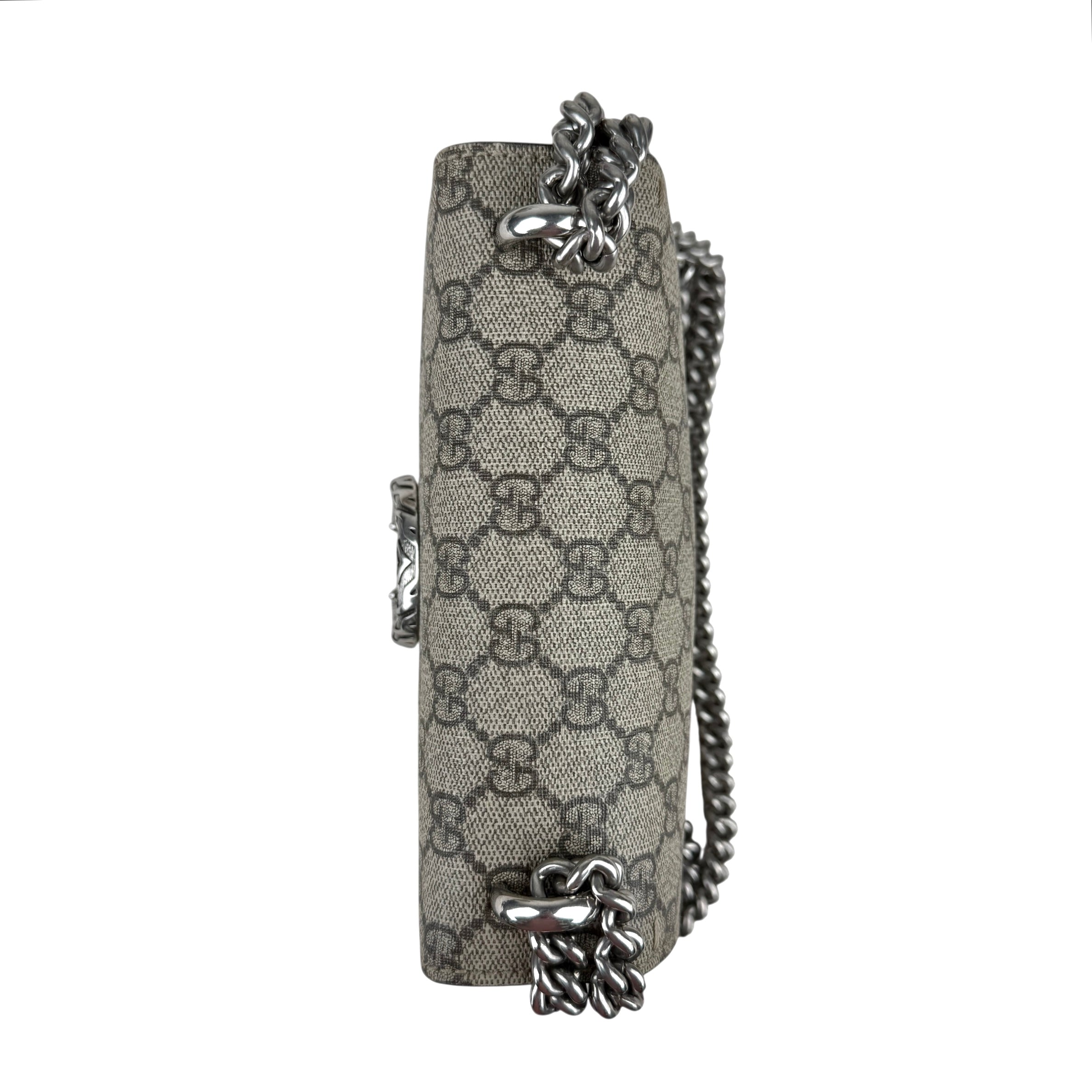 Pre-owned gucci-dionysus-small-beige-red-back-view
