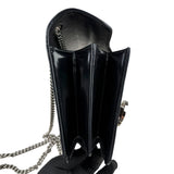 Pre-owned gucci-interlocking-g-black-glossy-front-view