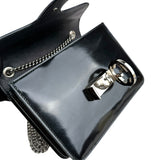 Pre-owned gucci-interlocking-g-black-glossy-front-view