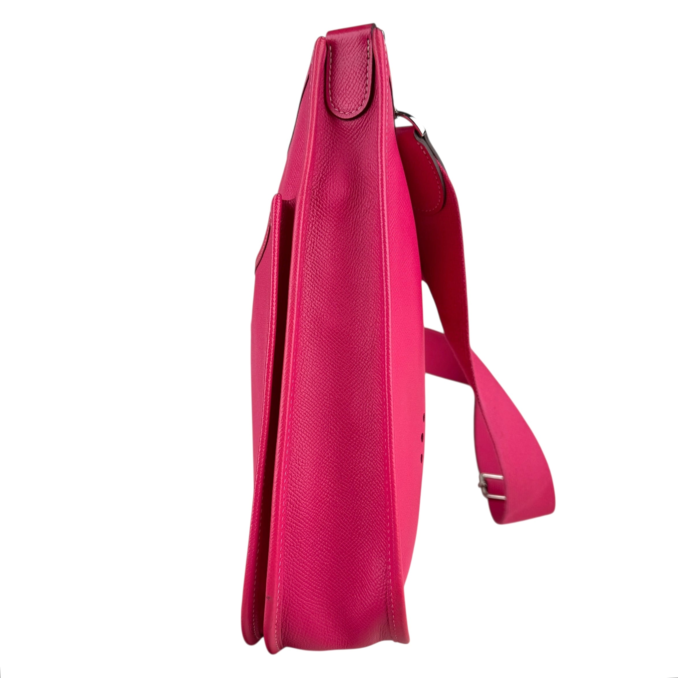 Pre-owned hermes-evelyne-rose-tyrien-front-view