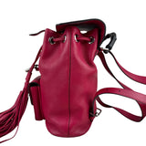 Pre-owned gucci-bamboo-drawstring-backpack-front-view