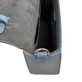 Pre-owned Fendi Cerulean Blue Calfskin Leather Baguette Shoulder Bag