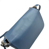 Pre-owned Fendi Cerulean Blue Calfskin Leather Baguette Shoulder Bag
