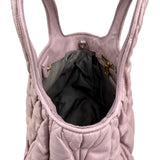 Pre-owned miu-miu-matelasse-tote-front-view