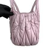 Pre-owned miu-miu-matelasse-tote-front-view