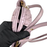 Pre-owned miu-miu-matelasse-tote-front-view