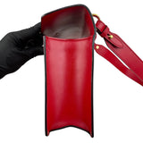 Pre-owned gucci-sylvie-shoulder-bag-medium-red-leather-front-view