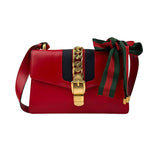 gucci-sylvie-shoulder-bag-medium-red-leather-front-view