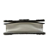 Pre-owned prada-saffiano-leather-crystal-cahier-crossbody-bag-front-view