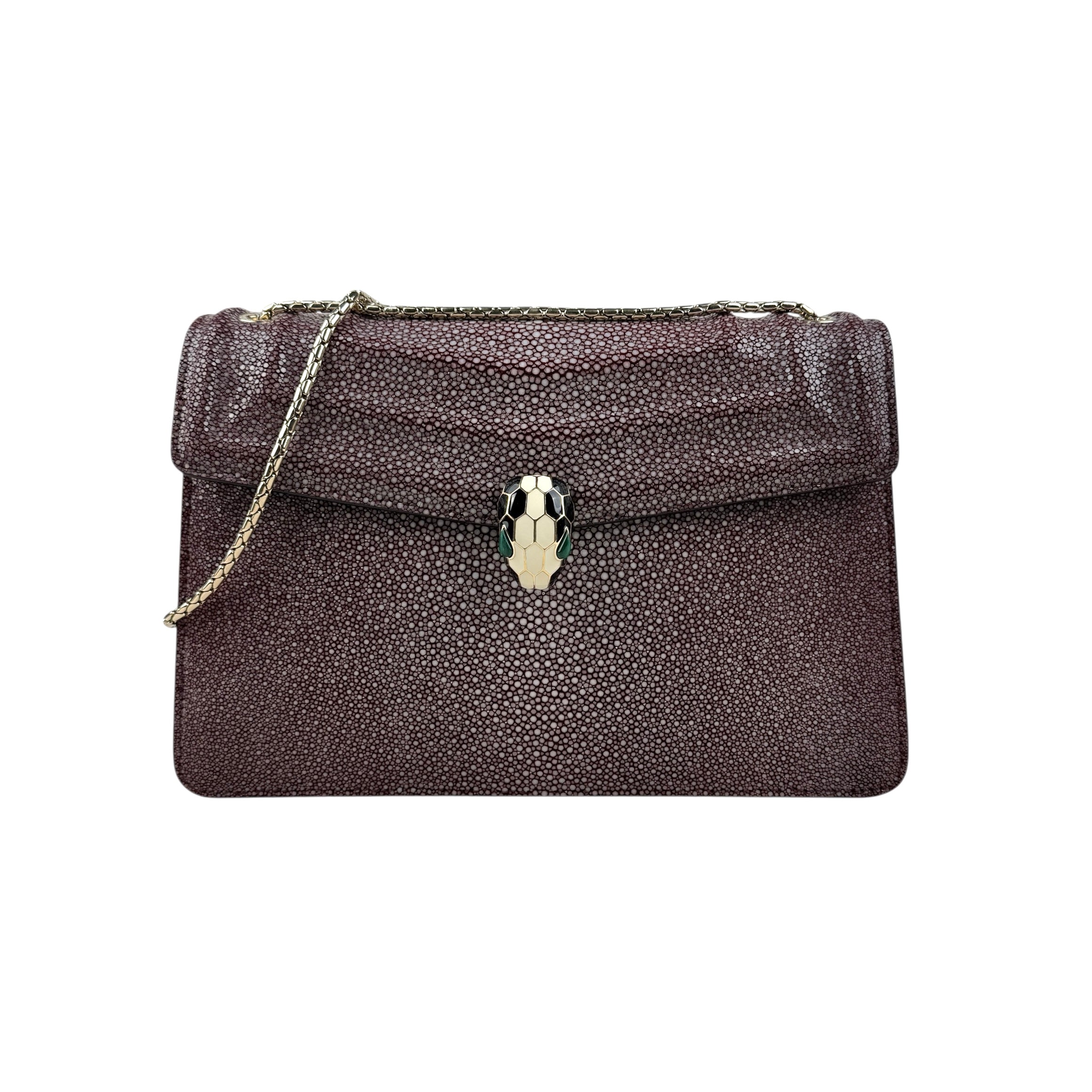 bvlgari-plum-stingray-leather-medium-serpenti-forever-shoulder-bag-front-view