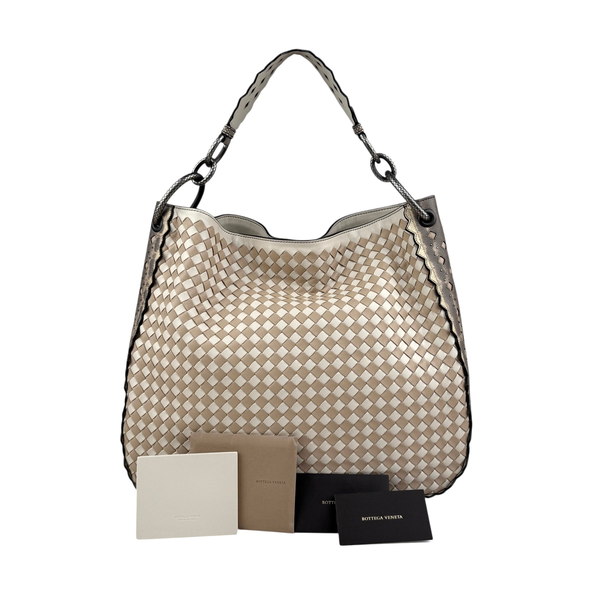 bottega-veneta-gray-intrecciato-loop-shoulder-bag-back