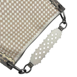 Pre-owned bottega-veneta-gray-intrecciato-loop-shoulder-bag-front