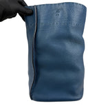 Pre-owned fendi-blue-selleria-leather-anna-bag-front-view