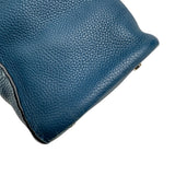 Pre-owned fendi-blue-selleria-leather-anna-bag-front-view