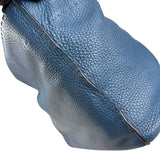 Pre-owned fendi-blue-selleria-leather-anna-bag-front-view