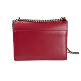 Pre-owned Saint Laurent Sunset Suede Interior Crossbody Medium Red Leather crossbody bag back view