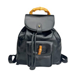 Pre-owned Gucci Bamboo Drawstring Leather Backpack backpack main image
