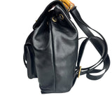 Pre-owned Gucci Bamboo Drawstring Leather Backpack backpack