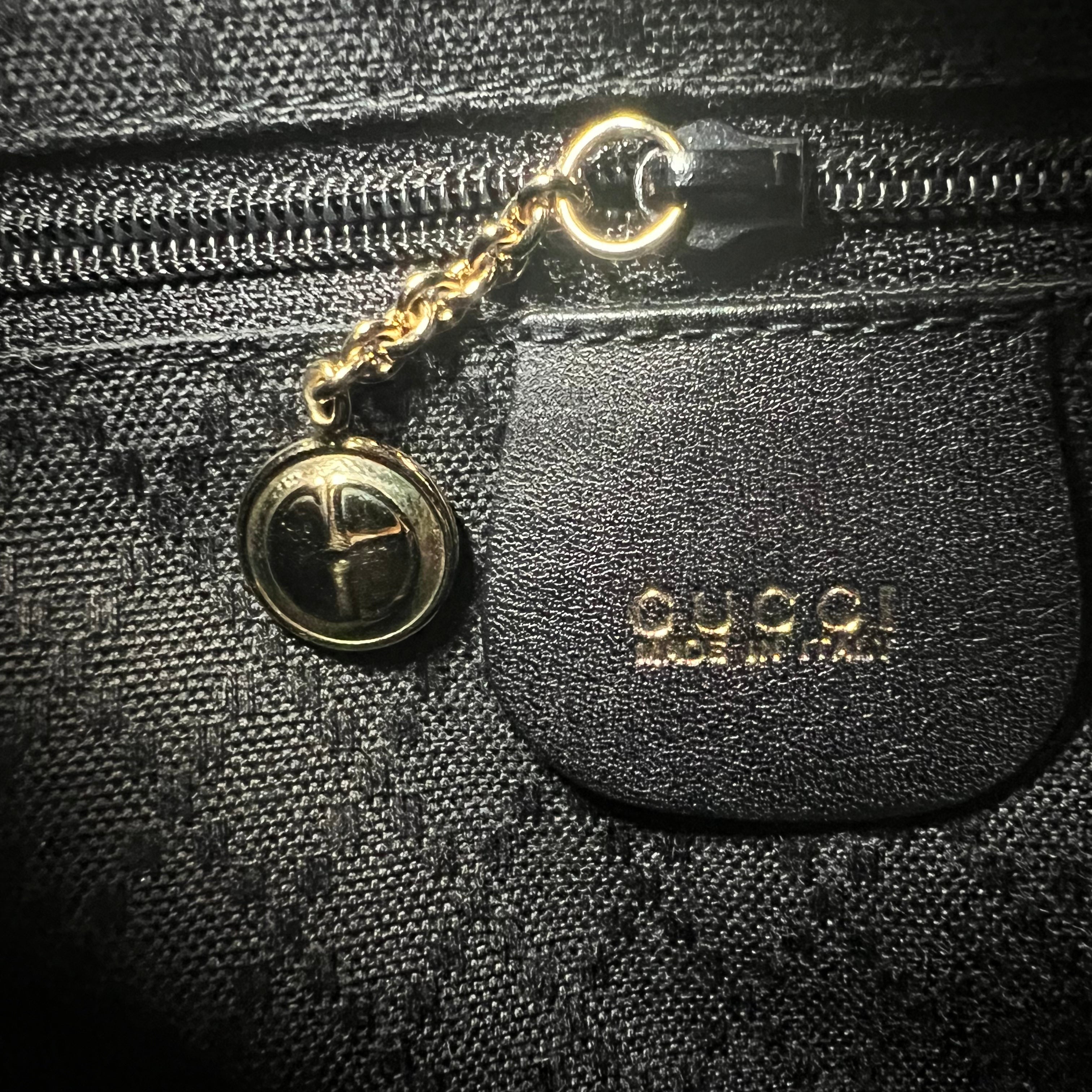 Pre-owned Gucci Bamboo Drawstring Leather Backpack backpack