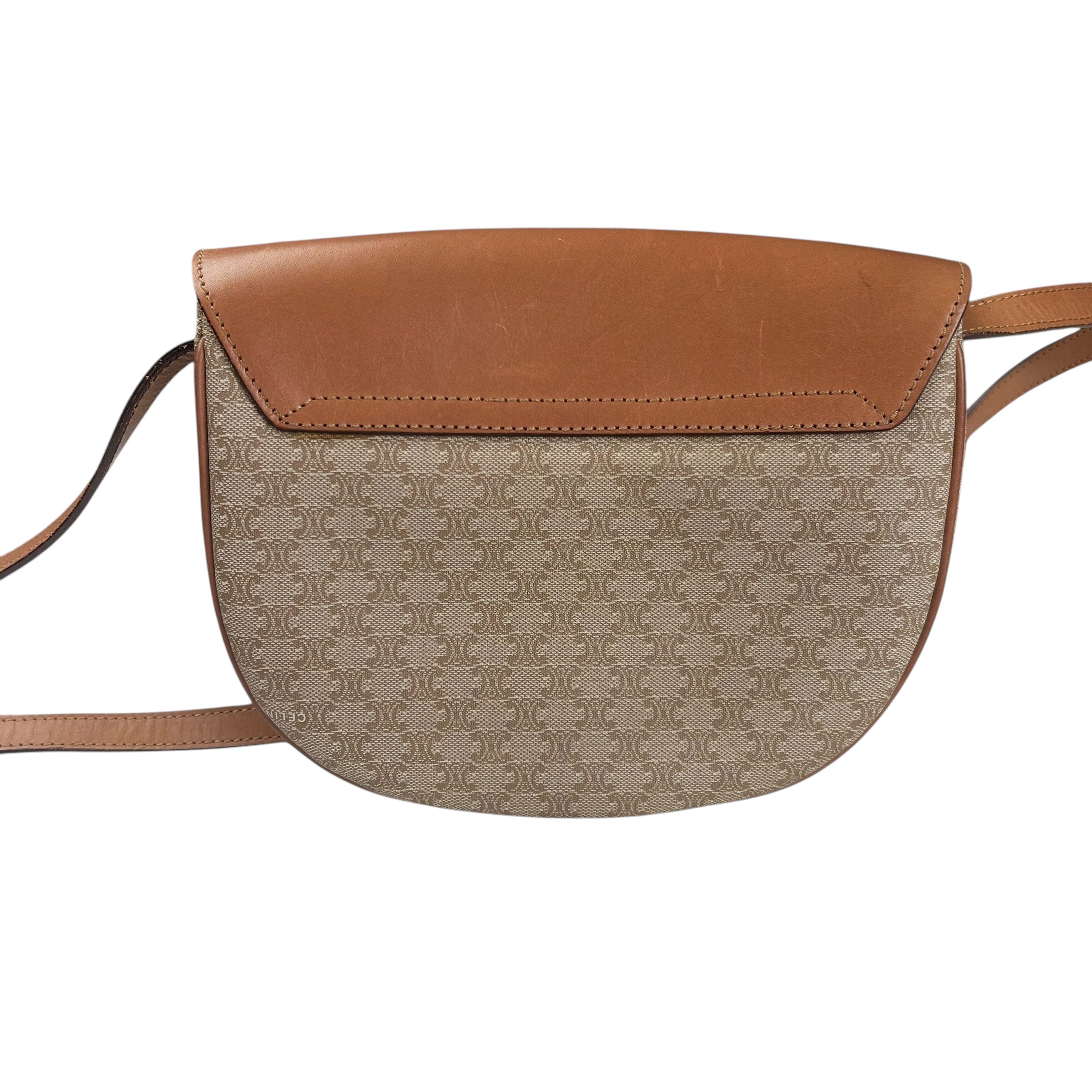 celine-macadam-brown-leather-shoulder-bag-women-back