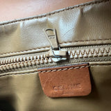 Pre-owned celine-macadam-brown-leather-shoulder-bag-women-front