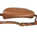 Pre-owned celine-macadam-brown-leather-shoulder-bag-women-front