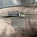Pre-owned Gucci Charmy Black Monogram leather Tote Bag tote bag