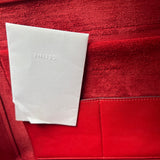 Pre-owned celine-belt-model-red-grained-leather-shoulder-bag-front