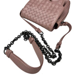 Pre-owned bottega-veneta-intrecciato-nappa-leather-shoulder-bag-front