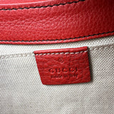 Pre-owned Gucci GG ssima Red Emily Leather Chain Shoulder Bag shoulder bag