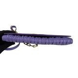Pre-owned miu-miu-purple-matelasse-leather-flap-crossbody-bag-front