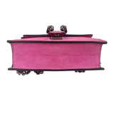 Pre-owned gucci-dionysus-medium-pink-suede-handbag-front