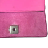 Pre-owned gucci-dionysus-medium-pink-suede-handbag-front