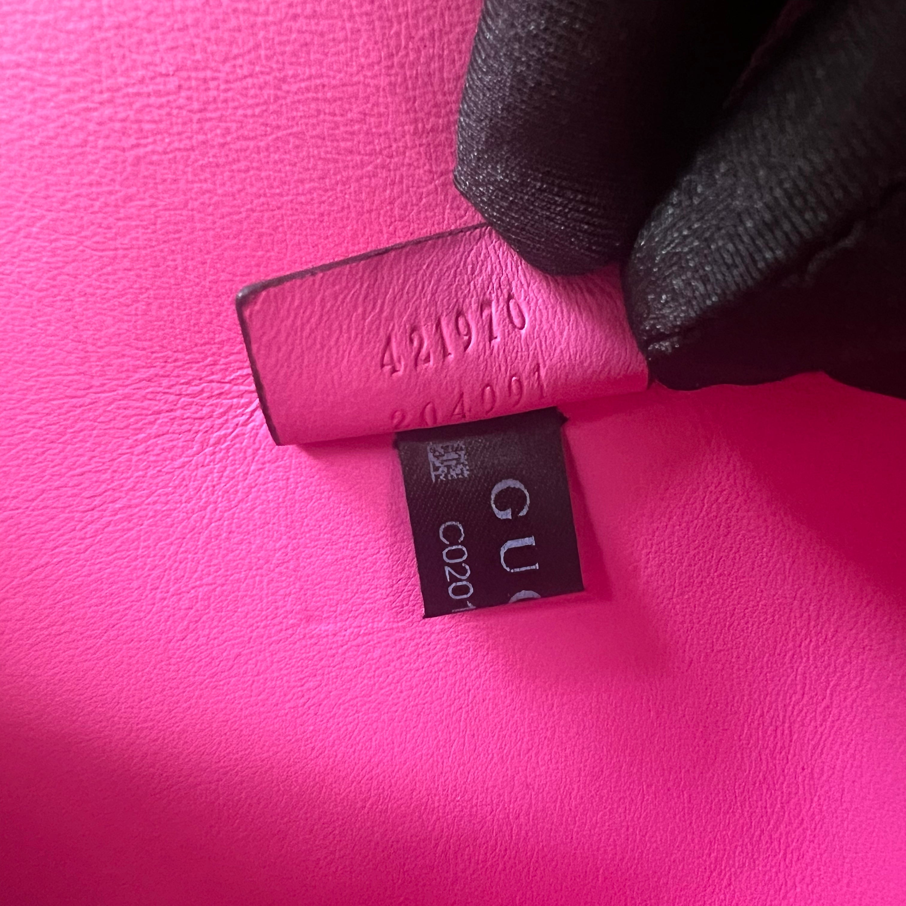 Pre-owned gucci-dionysus-medium-pink-suede-handbag-front