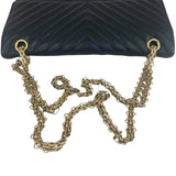 Pre-owned chanel-classic-timeless-2-55-black-caviar-leather-gold-hardware-bag-front