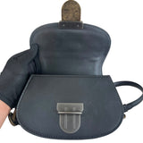 Pre-owned bottega-veneta-umbria-chain-black-front-view