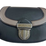 Pre-owned bottega-veneta-umbria-chain-black-front-view