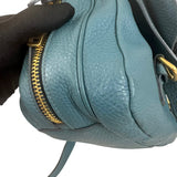 Pre-owned prada-vitello-daino-push-lock-messenger-bag